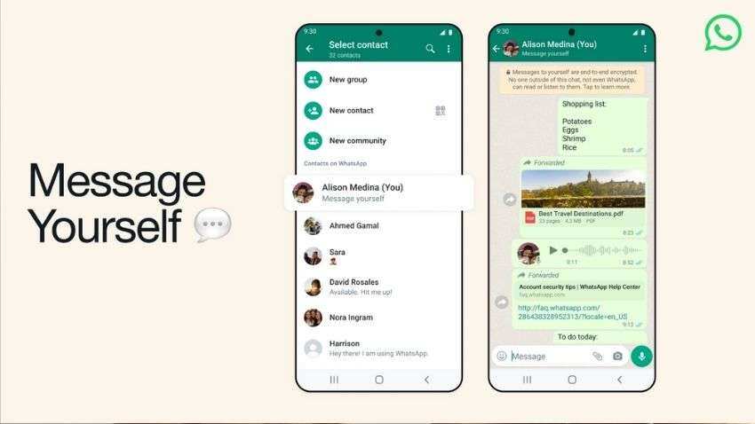 WhatsApp Message Yourself: How to use this feature on WhatsApp | Step-by-step guide for iPhone, Android