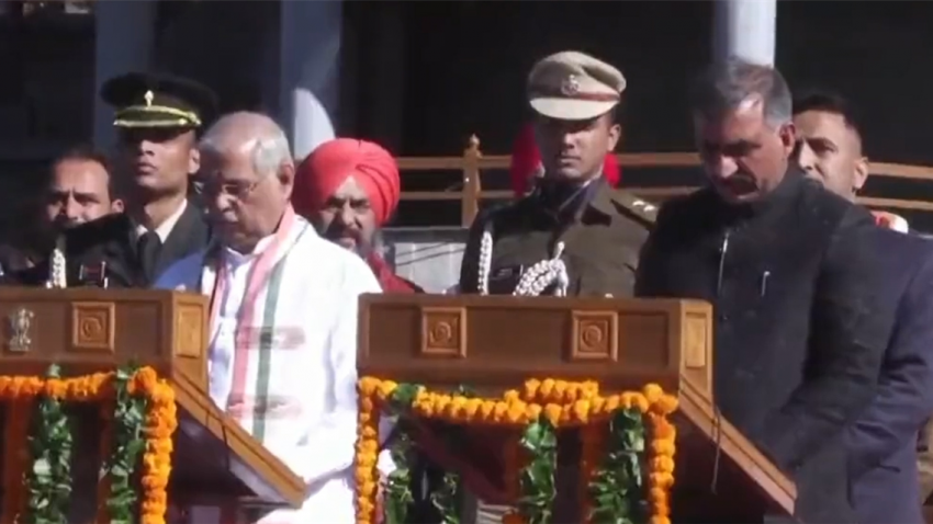 Sukhwinder Sukhu sworn in as Himachal&#039;s 15th CM; Kharge, Rahul, Priyanka attend ceremony 