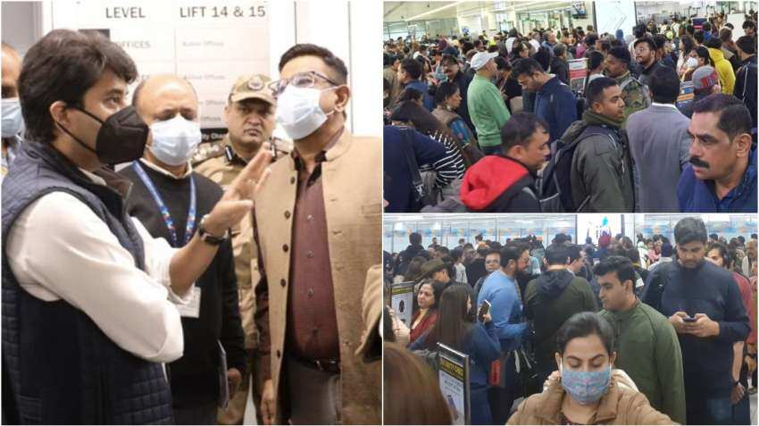 Delhi airport news: What&#039;s causing long waiting period for passengers at T3 as Civil Aviation Minister Jyotiraditya Scindia inspects arrangements