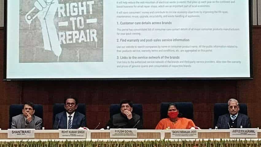 National Consumer Day: Piyush Goyal launches &#039;right to repair&#039; portal, to end customer&#039;s dependency on original manufacturers for repairs