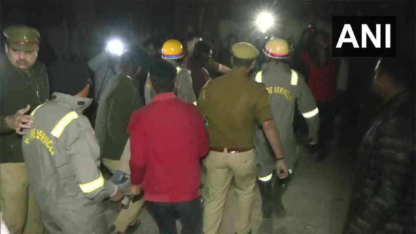 Residential building collapses in Hazratganj in Lucknow
