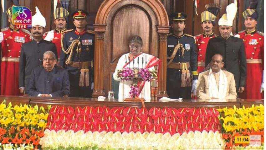 Over 50 cr provided free treatment, prevented from spending Rs 80,000 cr under Ayushman Bharat: President Over 50 cr provided free treatment, prevented from spending Rs 80,000 cr under Ayushman Bharat: President