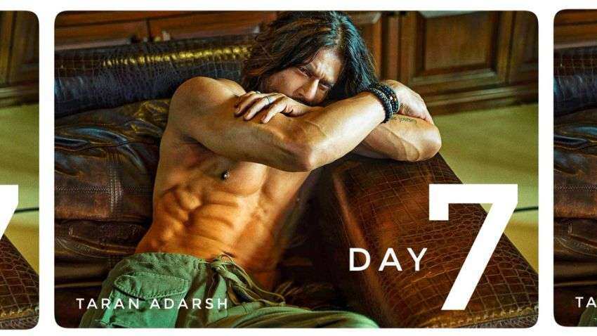 Pathaan Box Office Collection Day 7: Shah Rukh Khan-starrer collects over Rs 600 crore worldwide | Check OTT release date here Pathaan Box Office Collection Day 7: Shah Rukh Khan-starrer collects over Rs 600 crore worldwide | Check OTT release date here
