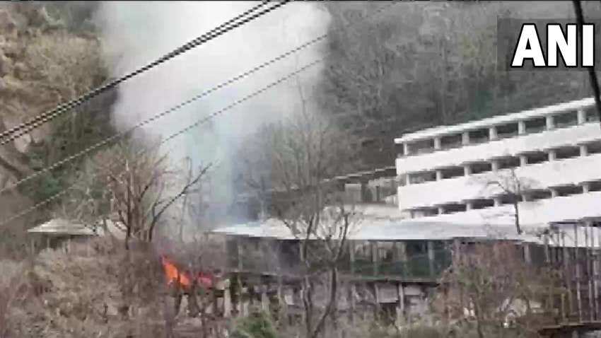Fire breaks out near Mata Vaishno Devi shrine in J&K's Reasi, no casualty reported Fire breaks out near Mata Vaishno Devi shrine in J&K's Reasi, no casualty reported