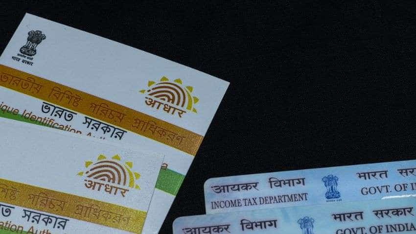 PAN Aadhar link online status check, SMS number - check last date, penalty amount and fee