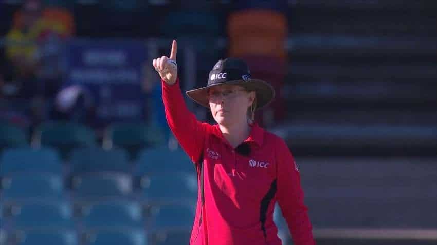 Kim Cotton becomes first female on-field umpire in ICC full-member men&#039;s international cricket