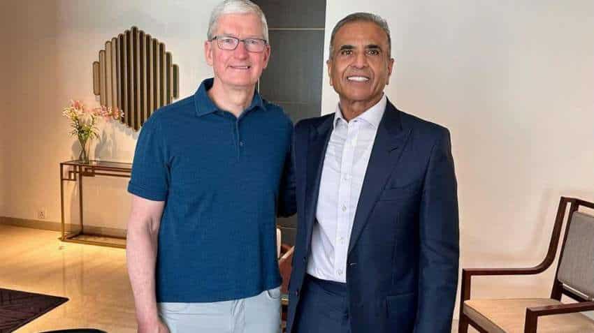 Apple CEO Tim Cook meets Airtel founder Sunil Bharti Mittal, plans to work closely for Indian and African markets 