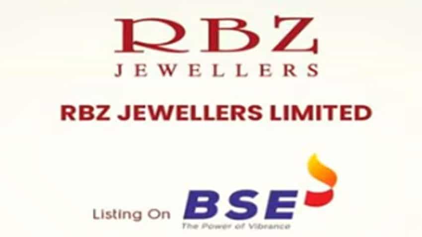 RBZ Jewellers IPO Listing LIVE, RBZ Jewellers Shares Listing Price NSE, BSE