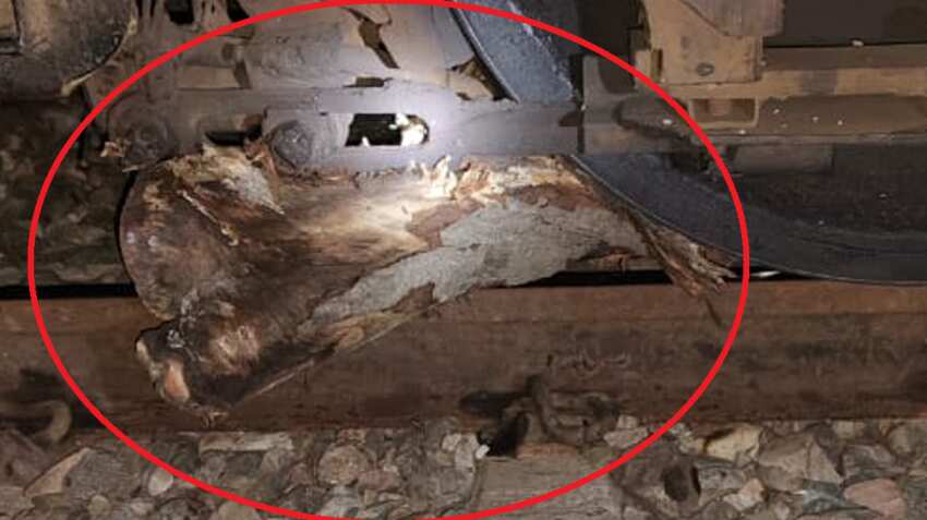 Train derailment avoided as loco pilot spots wooden log on track just in time Train derailment avoided as loco pilot spots wooden log on track just in time