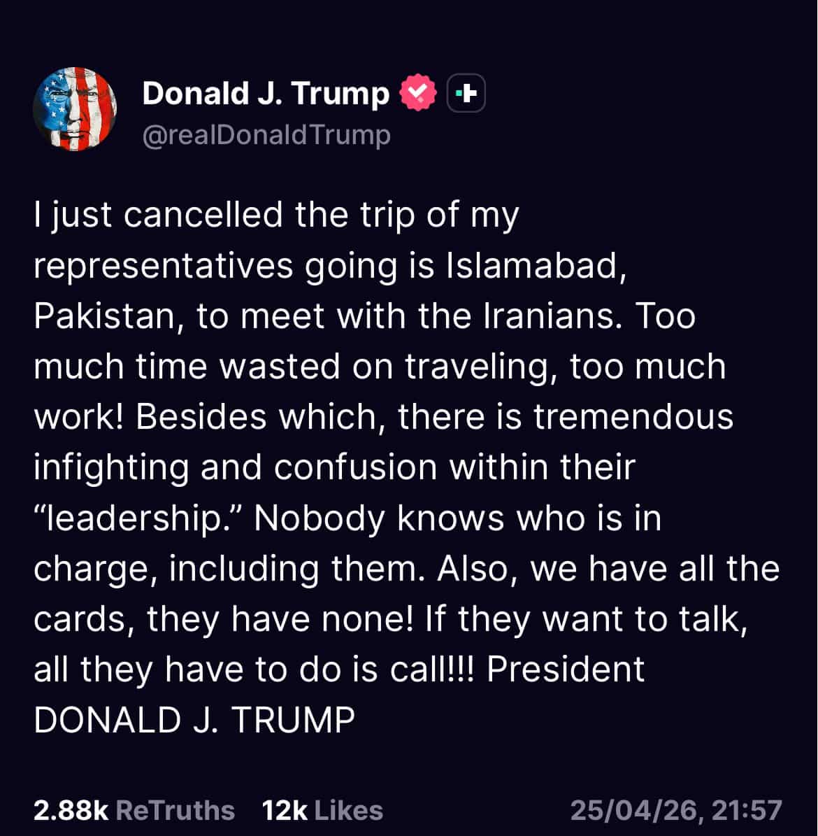 donald trump x post donald trump x post