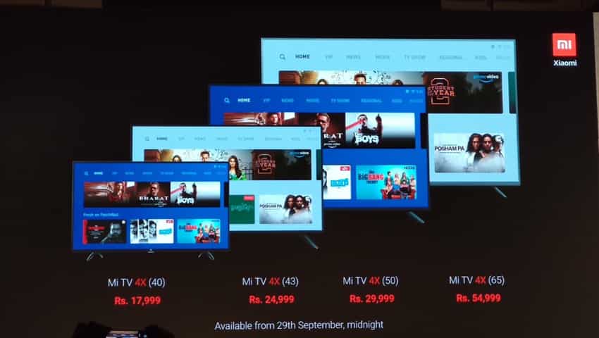 Xiaomi smart TV price in India.